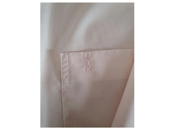 Camicia Yves Saint Laurent Rosa in Cotone Taglia 4 Pesca - vista 8