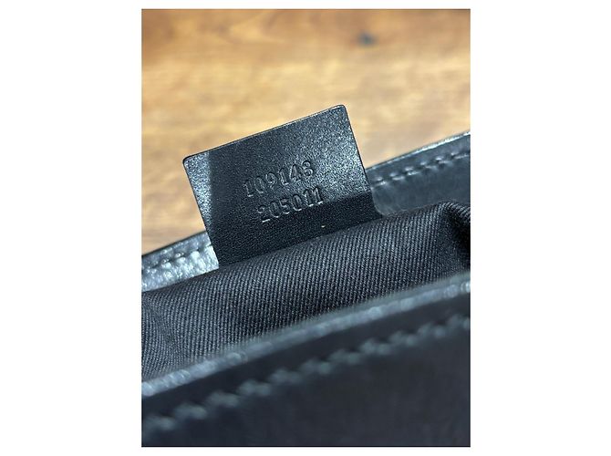 Bolsa Gifford em canvas com logo GG da Gucci Preto - vista 4