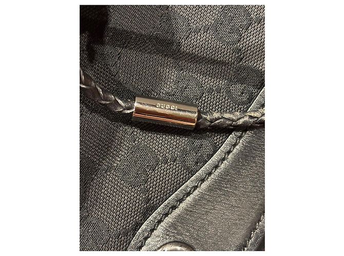 Bolsa Gifford em canvas com logo GG da Gucci Preto - vista 6