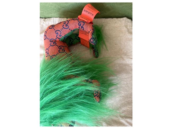 Marmont Gucci Plüschlöwe GG Dekoration Grün Orange - Ansicht 5