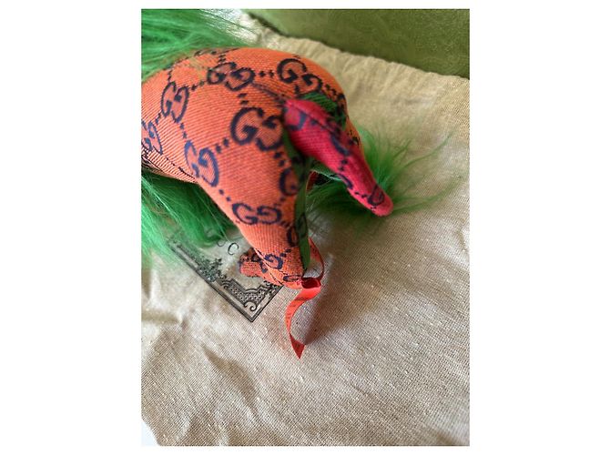 Marmont Gucci Plüschlöwe GG Dekoration Grün Orange - Ansicht 6