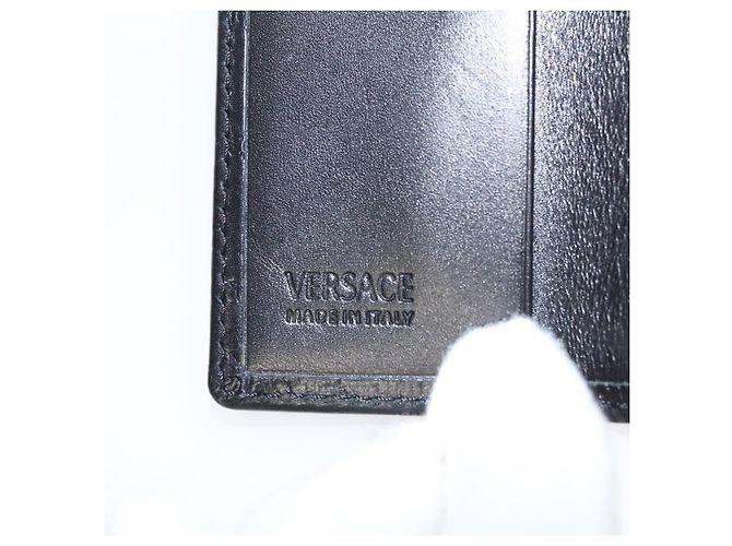 VERSACE Key Case Leather Black Auth ac3800 - view 15