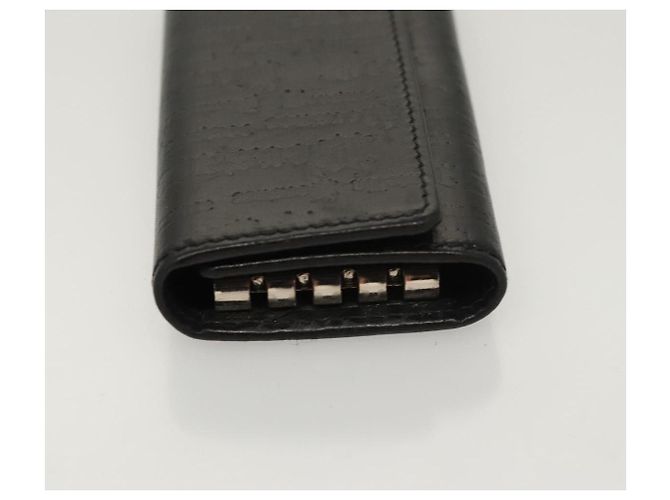 VERSACE Key Case Leather Black Auth ac3800 - view 4