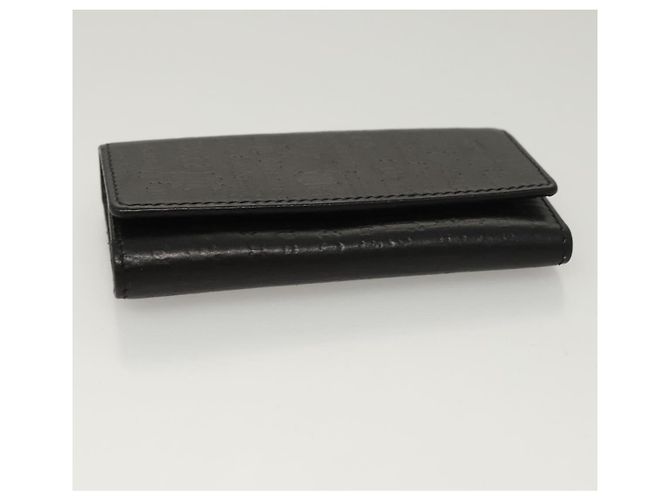 VERSACE Key Case Leather Black Auth ac3800 - view 6
