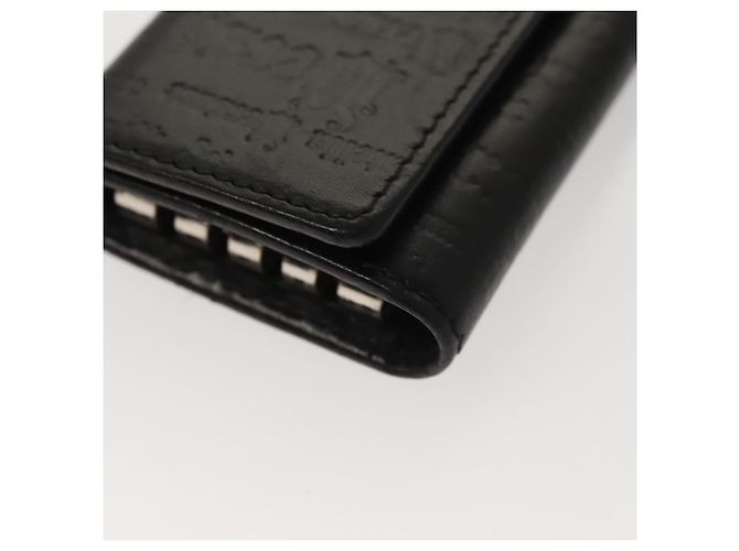VERSACE Key Case Leather Black Auth ac3800 - view 7