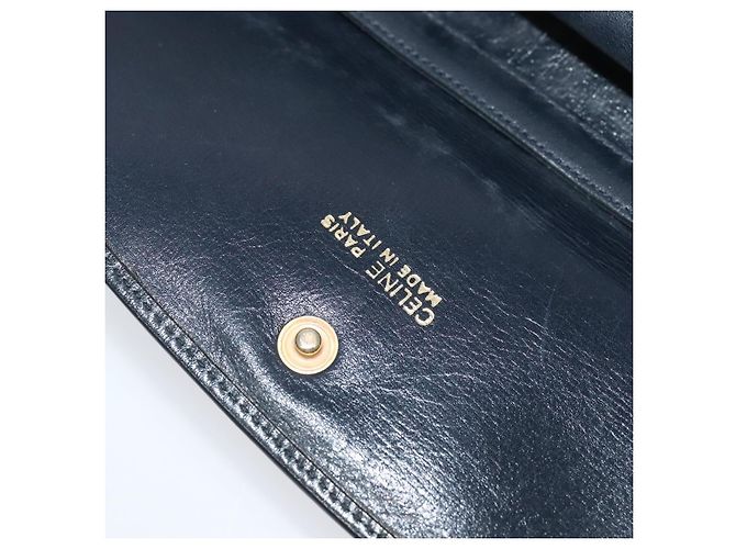 Céline Borsa a Spalla CELINE in Camoscio Blu Navy Auth BA1514 - vista 17