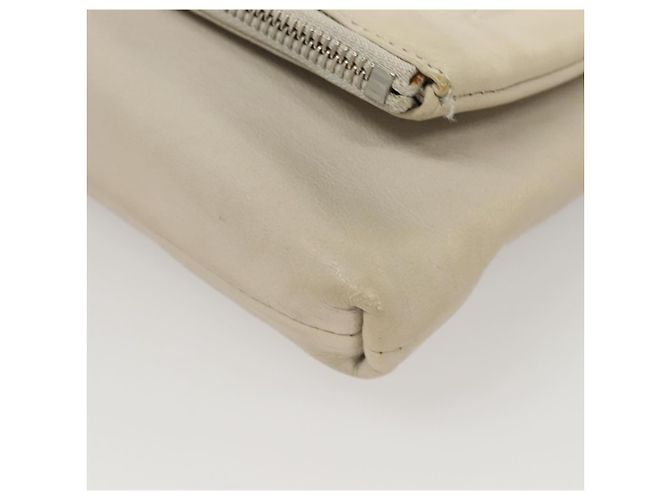 Borsa a spalla in pelle grigia argento Jimmy Choo Chain Auth bs24681 Marrone - vista 8