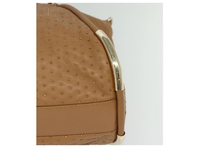 Borsa a mano BALLY in pelle marrone dorato Auth BA1166 D'oro - vista 14