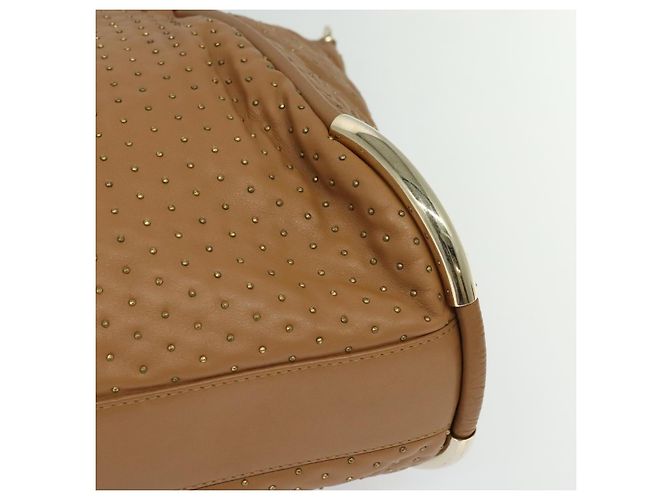Borsa a mano BALLY in pelle marrone dorato Auth BA1166 D'oro - vista 16