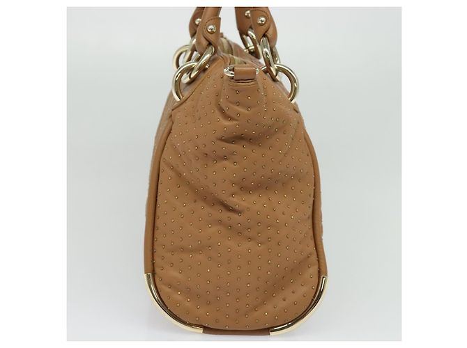 Borsa a mano BALLY in pelle marrone dorato Auth BA1166 D'oro - vista 4