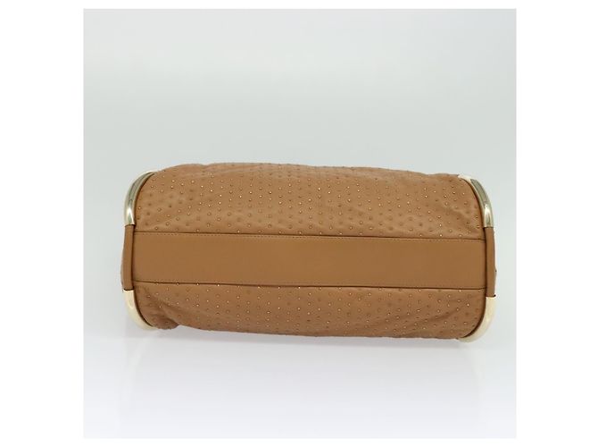 Borsa a mano BALLY in pelle marrone dorato Auth BA1166 D'oro - vista 5