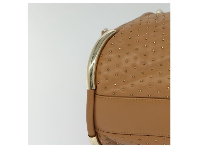 Borsa a mano BALLY in pelle marrone dorato Auth BA1166 D'oro - vista 9