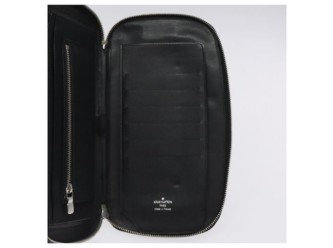 LOUIS VUITTON Organizer Taiga Atoll Custodia da Viaggio Ardoise M30652 LV Auth 120326 Grigio - vista 16