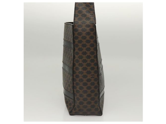 Céline Borsa a spalla in tela Macadam CELINE in pelle PVC nera e dorata Auth 119071 Nero D'oro - vista 3
