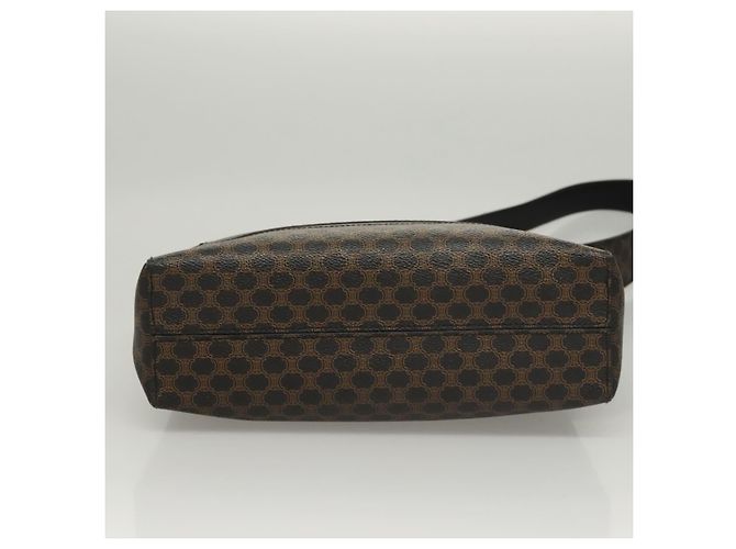 Céline Borsa a spalla in tela Macadam CELINE in pelle PVC nera e dorata Auth 119071 Nero D'oro - vista 6