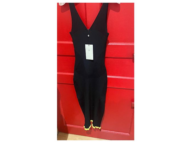 Autre Marque AZ Factory Strickkleid schwarz gelb - Ansicht 5