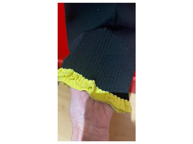 Autre Marque AZ Factory Strickkleid schwarz gelb - Ansicht 8