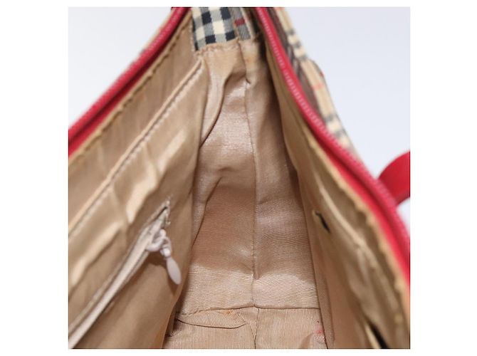 Autre Marque Burberrys Nova Check Handtasche aus Canvas Beige Gold Authentisch 120345 Golden - Ansicht 10