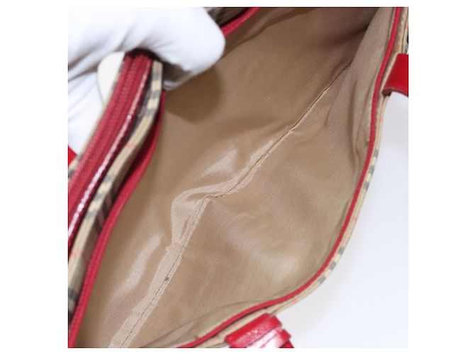 Autre Marque Burberrys Nova Check Handtasche aus Canvas Beige Gold Authentisch 120345 Golden - Ansicht 12
