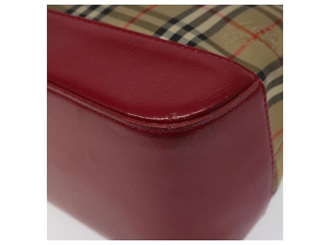 Autre Marque Burberrys Nova Check Handtasche aus Canvas Beige Gold Authentisch 120345 Golden - Ansicht 5