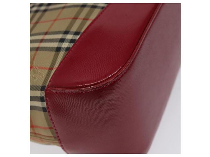 Autre Marque Burberrys Nova Check Handtasche aus Canvas Beige Gold Authentisch 120345 Golden - Ansicht 7