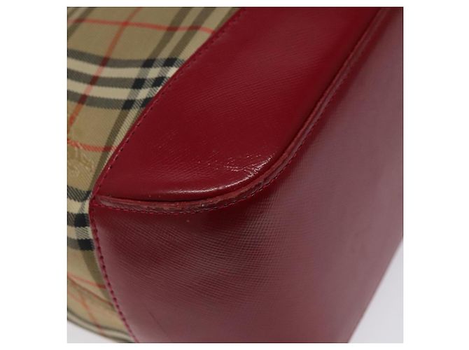Autre Marque Burberrys Nova Check Handtasche aus Canvas Beige Gold Authentisch 120345 Golden - Ansicht 8