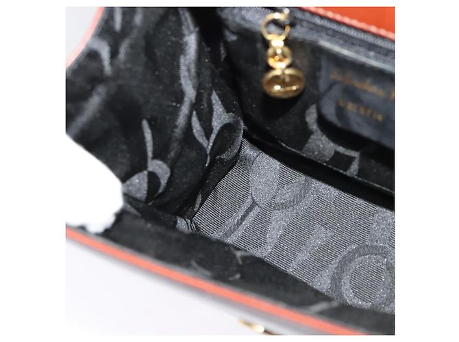 Borsa a Spalla Salvatore Ferragamo in Pelle Marrone Oro Auth hk2488 D'oro - vista 14