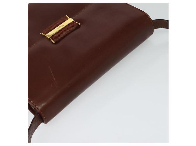 Borsa a Spalla Salvatore Ferragamo in Pelle Marrone Oro Auth hk2488 D'oro - vista 4