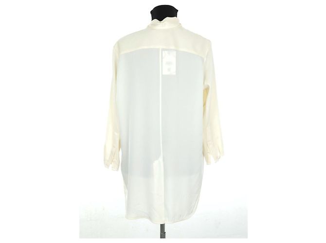 Ellery Camicia in seta color ecru Crudo - vista 2