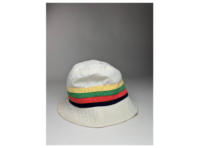 Céline Cappello bucket in cotone vintage Celine Paris S Multicolore - vista 10