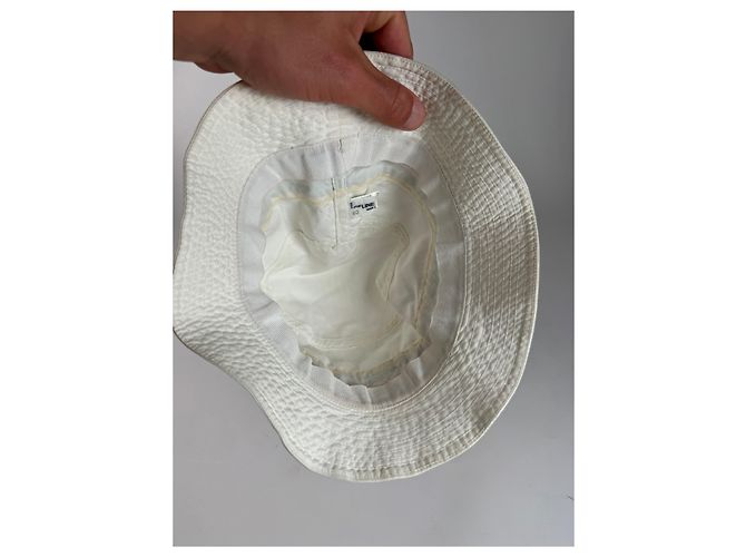 Céline Cappello bucket in cotone vintage Celine Paris S Multicolore - vista 14
