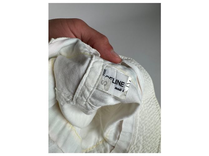 Céline Cappello bucket in cotone vintage Celine Paris S Multicolore - vista 3
