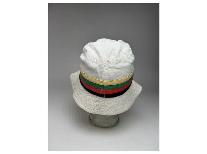 Céline Cappello bucket in cotone vintage Celine Paris S Multicolore - vista 5