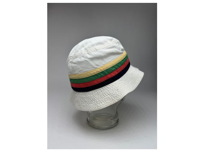 Céline Cappello bucket in cotone vintage Celine Paris S Multicolore - vista 6