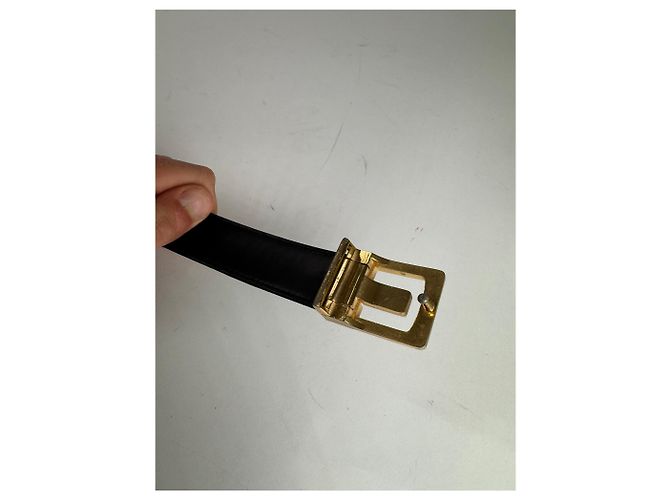 Vintage Balenciaga Ledergürtel schwarz - Ansicht 8