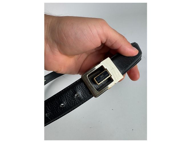 Vintage Balenciaga Ledergürtel schwarz - Ansicht 9