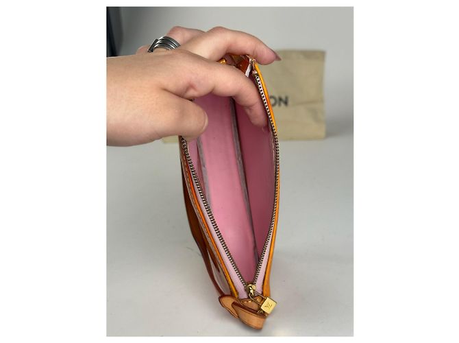 Vintage Louis Vuitton Vernis Leder Baguette Tasche Mango Orange - Ansicht 3