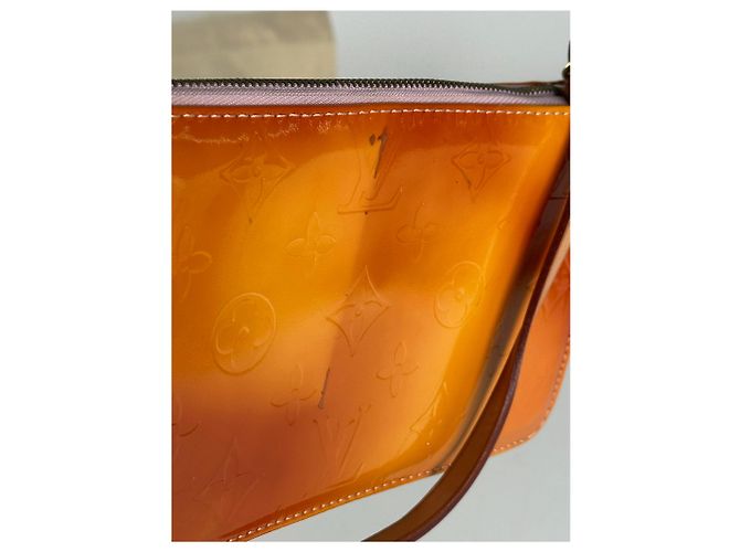 Vintage Louis Vuitton Vernis Leder Baguette Tasche Mango Orange - Ansicht 4