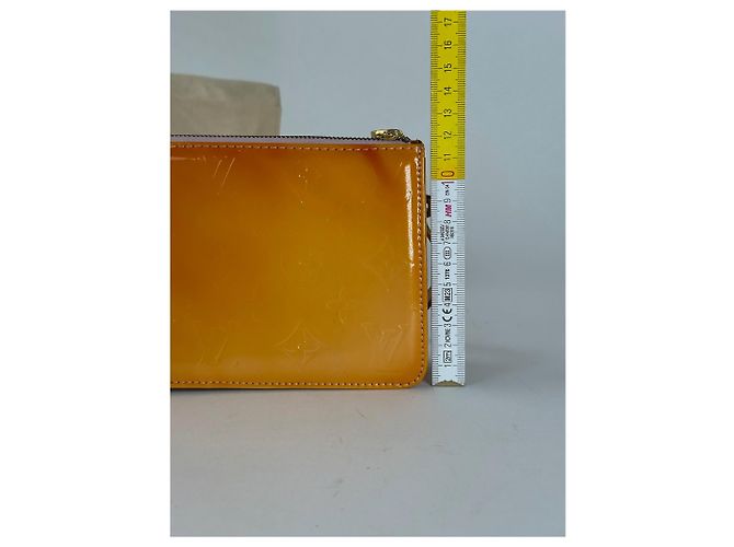 Vintage Louis Vuitton Vernis Leder Baguette Tasche Mango Orange - Ansicht 6