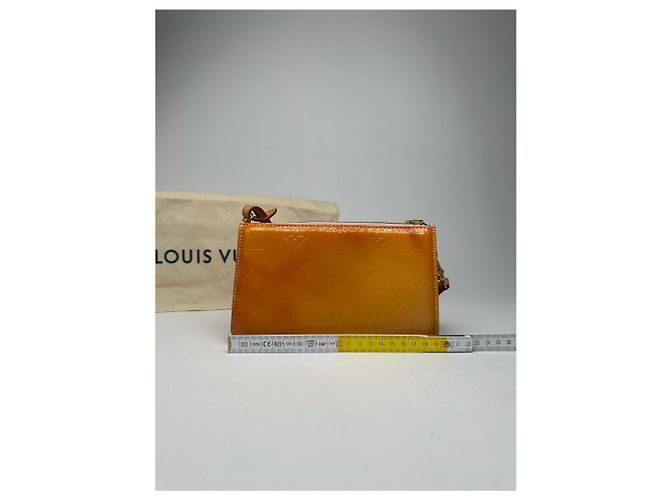 Vintage Louis Vuitton Vernis Leder Baguette Tasche Mango Orange - Ansicht 7
