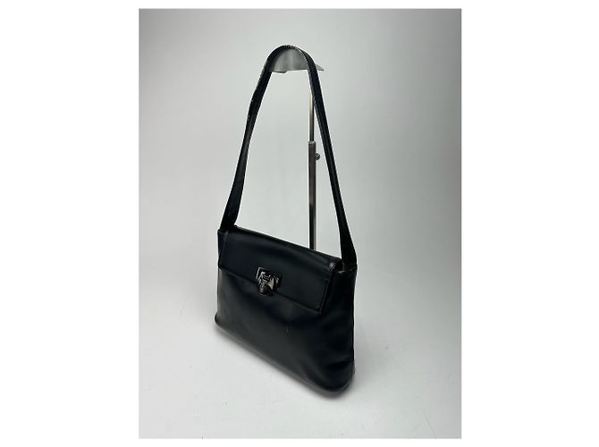 Vintage Givenchy 4G Ledertasche schwarz - Ansicht 12