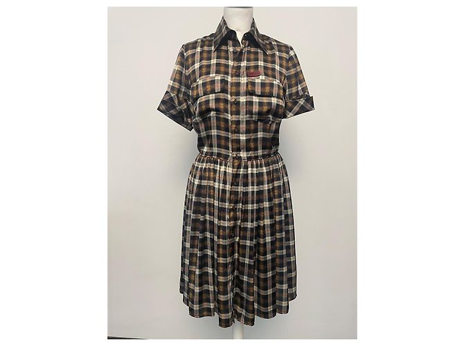 Dsquared2 Kleid aus Polyester mit Knopfverschluss Mehrfarben - Ansicht 4
