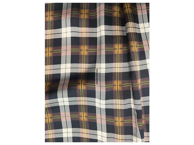 Dsquared2 Kleid aus Polyester mit Knopfverschluss Mehrfarben - Ansicht 9
