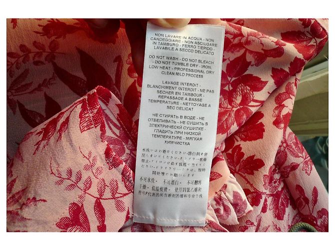 Blusa de seda GUCCI con lazo TBE/ TM Rosa - vista 8