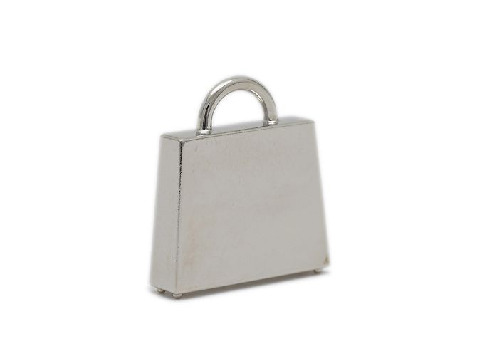 Hermès Hermes Curiosität Kelly Charm Anhänger Schwarz Silber - Ansicht 2