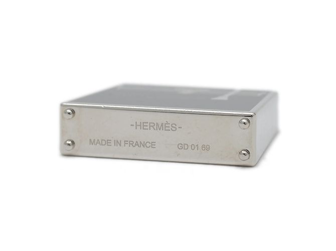 Hermès Hermes Curiosität Kelly Charm Anhänger Schwarz Silber - Ansicht 4