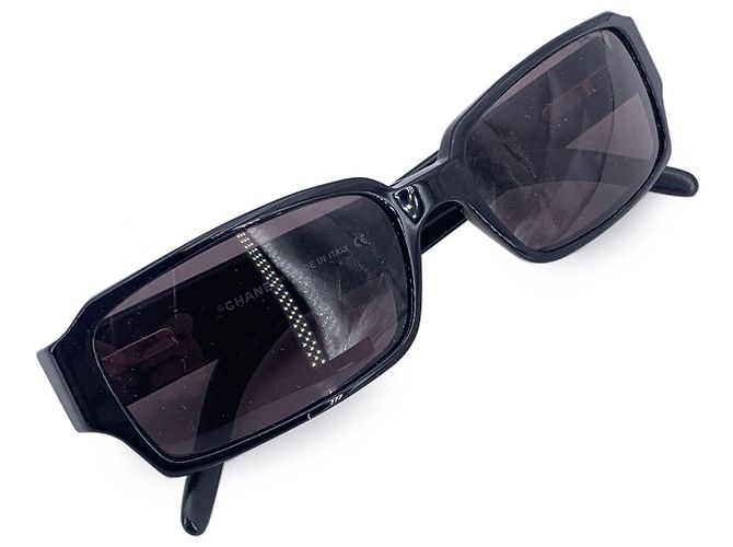Timeless Chanel Occhiali da sole vintage neri unisex mod. 5060-B 55/16 135mm Nero - vista 2