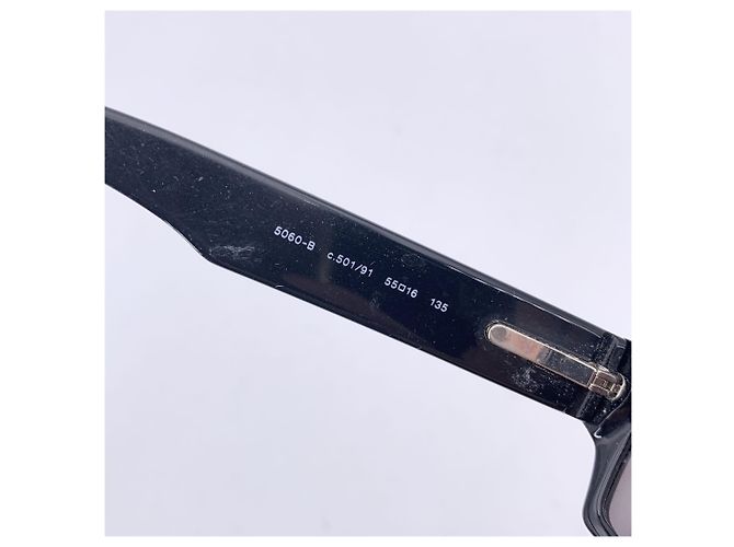 Timeless Chanel Occhiali da sole vintage neri unisex mod. 5060-B 55/16 135mm Nero - vista 4