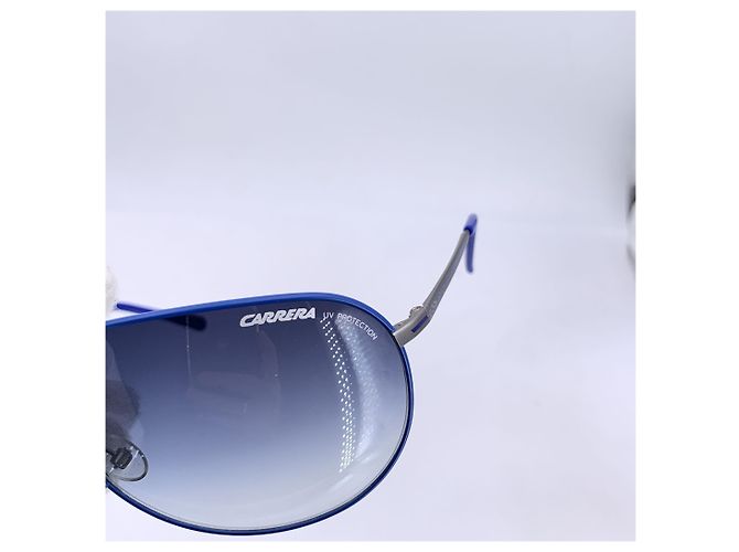 Carrera Occhiali da sole aviatore in metallo blu e argento BACK 80S 6 67/10 - vista 5