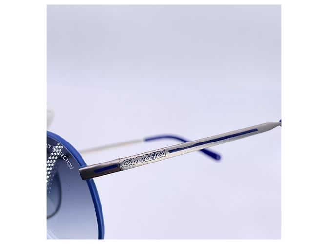 Carrera Occhiali da sole aviatore in metallo blu e argento BACK 80S 6 67/10 - vista 6